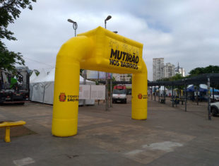 Portal Inflável - Mutirão nos Bairros