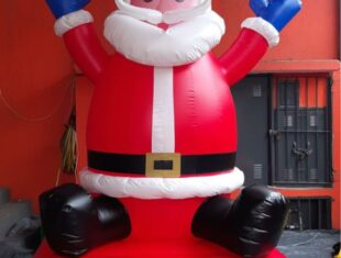 Mascote inflável de Papai Noel